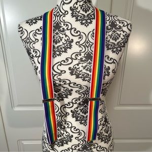 Stretchy OSFA RAINBOW suspenders